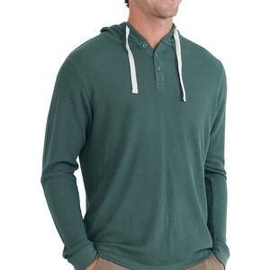Free Fly Men’s Bamboo Waffle Hoodie- Juniper